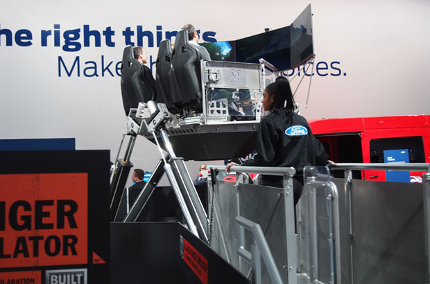 NAIAS Ford Ranger simulator