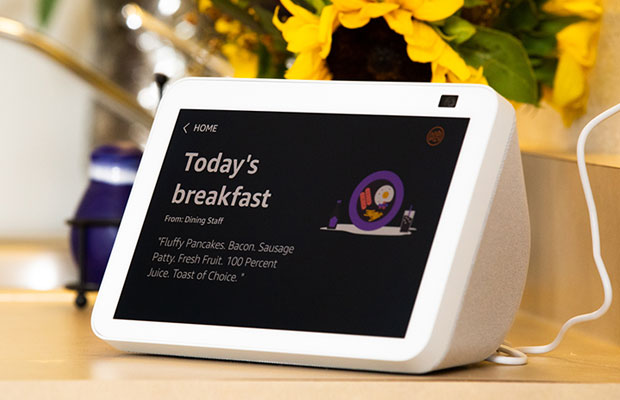 Echo Show 8 in a senior living community