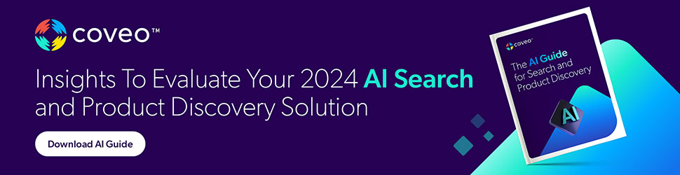 Ebook - Guía de IA de Coveo para búsqueda y descubrimiento de productos